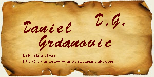 Daniel Grdanović vizit kartica